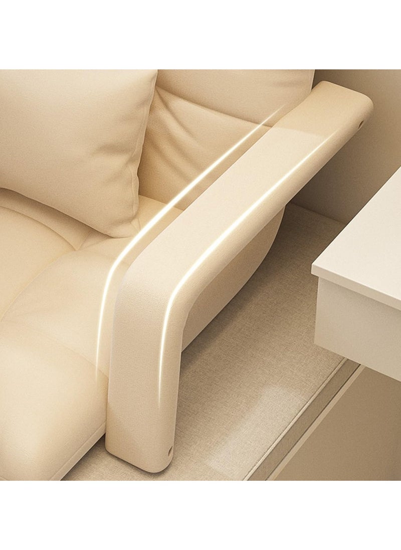 Generic Chaise Lounge Sofa, 5 Angle Adjustment Recliner Chair With Armrests, Folding Floor Lounger With Pillow For Living Room Office  - Image 2