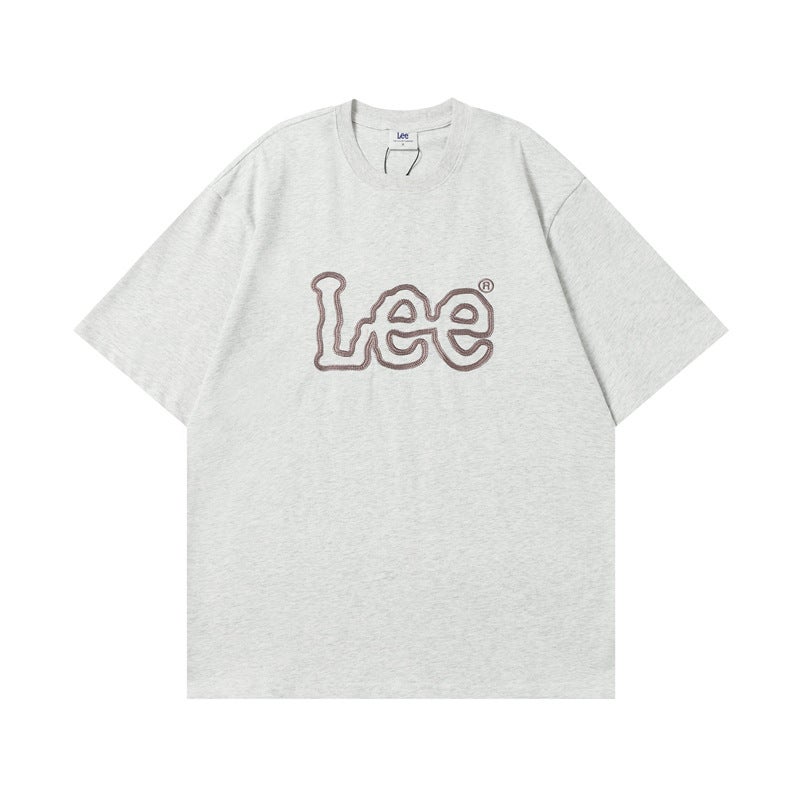 Lee Classic Logo Loose Round Neck Cotton Short Sleeve T-Shirt - Image 1