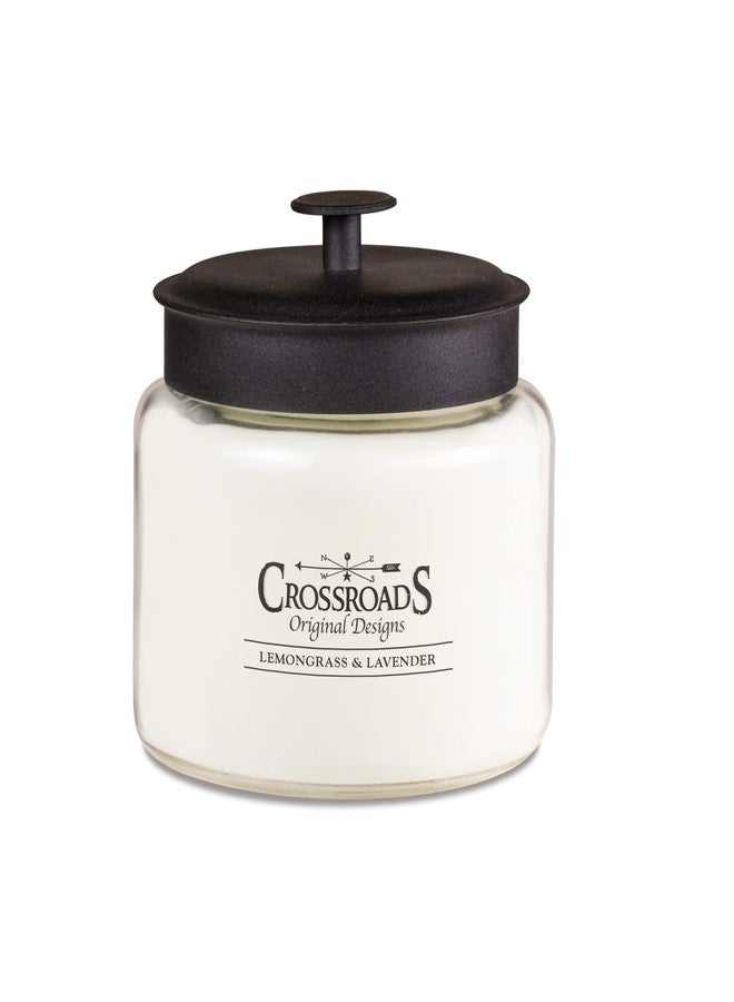 Crossroads Lemongrass and Lavender Jar Candle, 64-Ounce, Paraffin Wax - Image 1