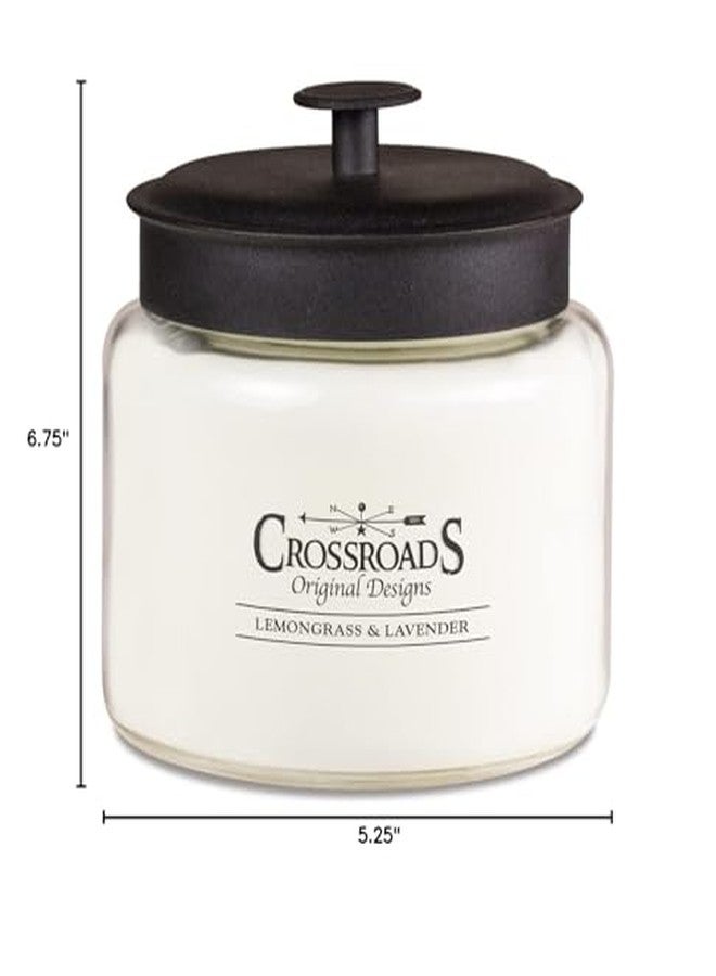Crossroads Lemongrass and Lavender Jar Candle, 64-Ounce, Paraffin Wax - Image 2