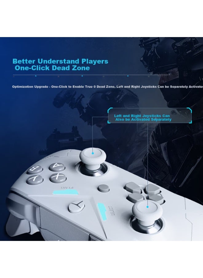 Thunderobot G30s Tmr Edition Triple Mode Gaming Controller Black Multi-mode Wireless Gamepad Xbox-style Hall Trigger Switch For Pc, Mobile, Steam, Ns Dual-screen Wonderland - Image 4