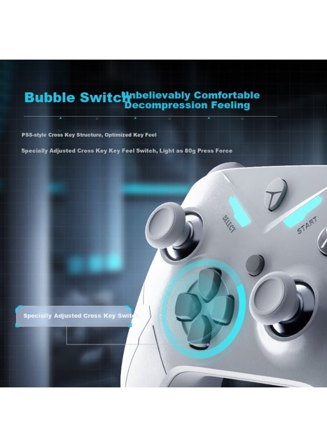 Thunderobot G30s Tmr Edition Triple Mode Gaming Controller Black Multi-mode Wireless Gamepad Xbox-style Hall Trigger Switch For Pc, Mobile, Steam, Ns Dual-screen Wonderland - Image 3