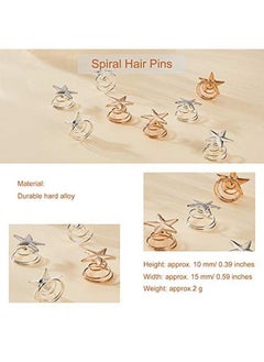 40 Pieces Star Spiral Hair Pins Vintage Star Bridal Hair Pins Star Spiral Wedding Hair Clips Headpieces - pzsku/Z4356CE3A4B6F2AC0A096Z/45/_/1660655707/585be8df-4041-4895-852c-2838405d952d