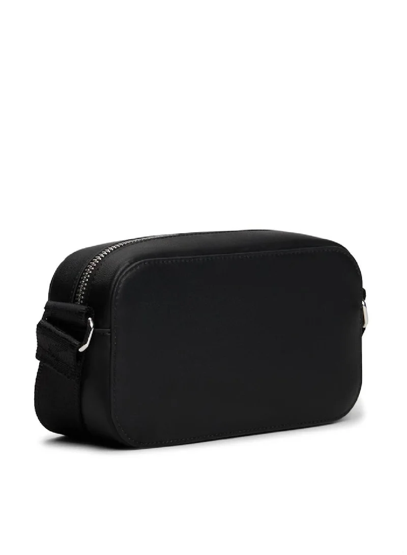 TOMMY JEANS Black Essential Metal Logo Crossbody Camera Bag for Women | Best Price UAE