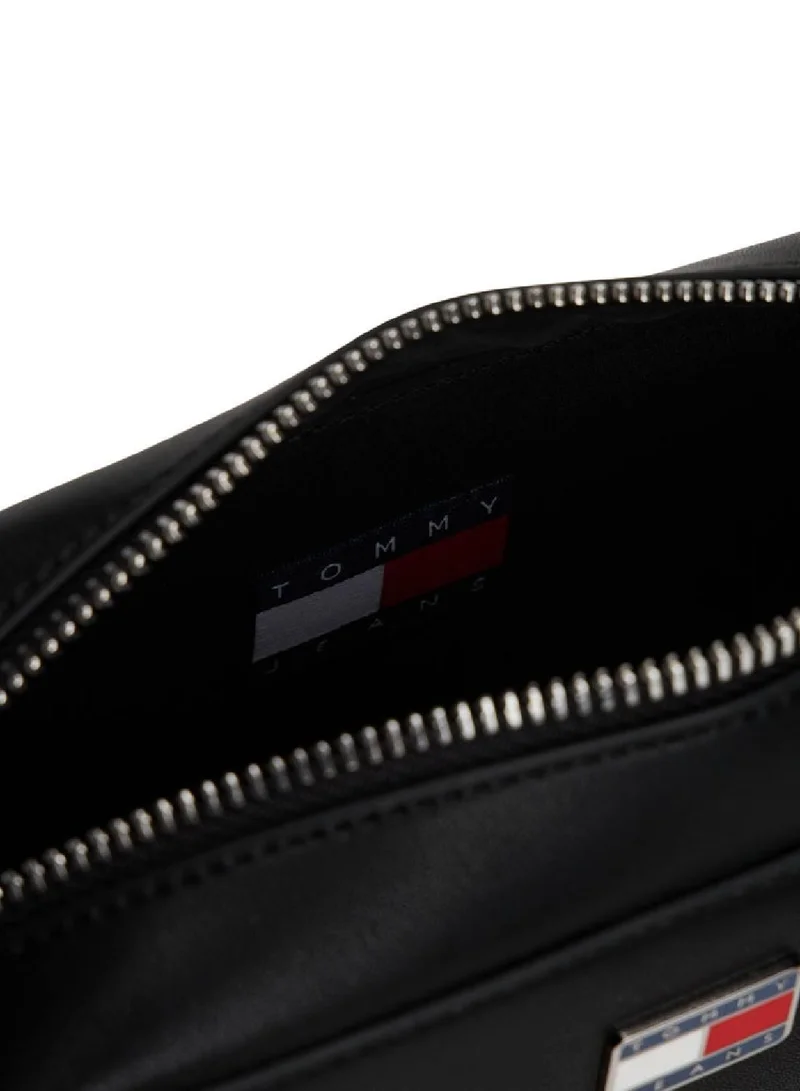 TOMMY JEANS Black Essential Metal Logo Crossbody Camera Bag for Women | Best Price UAE