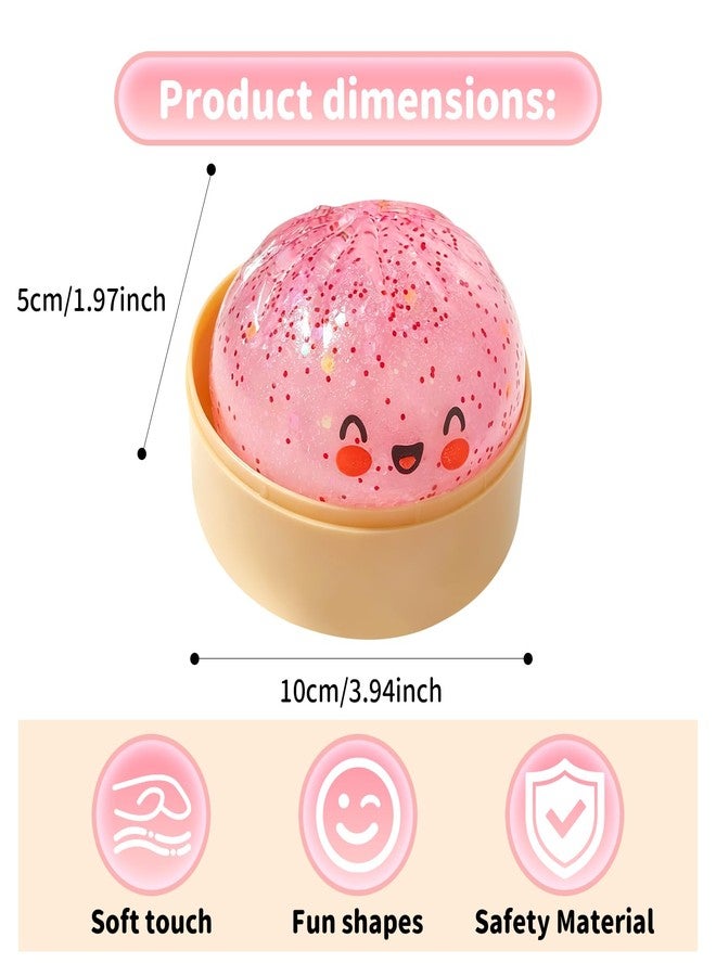 mtlsttbd Dumpling 2026 New Glitter Soft Box, Stress Relief, Soft Squeeze Decompression Dough, Dumpling Soft for Stress Relief (Pink) - Image 2