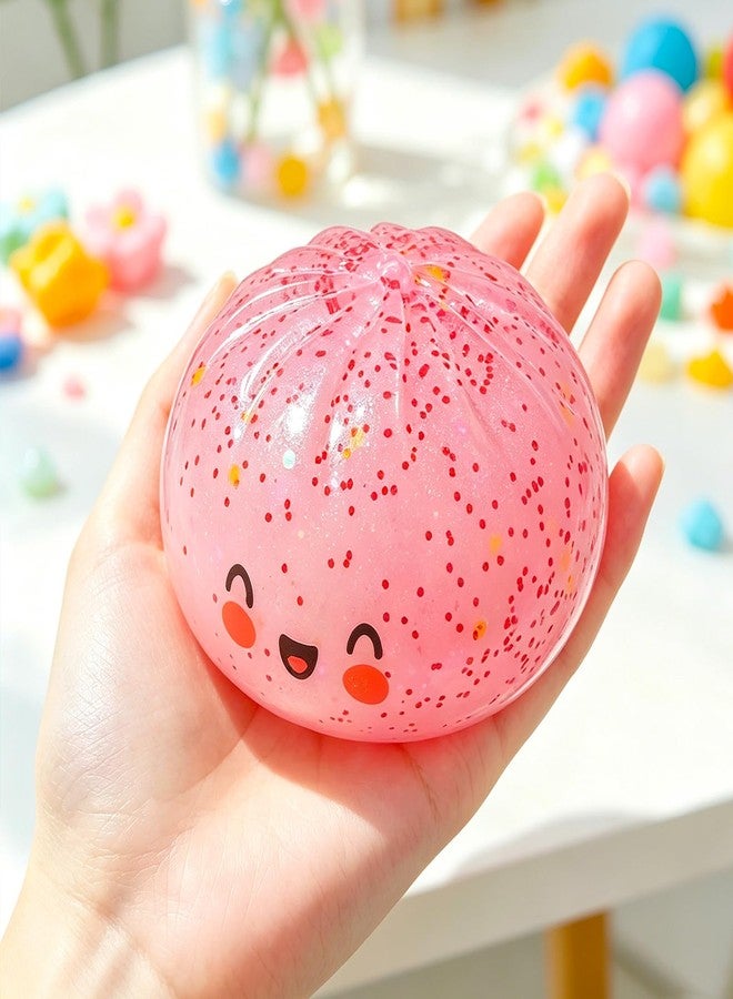 mtlsttbd Dumpling 2026 New Glitter Soft Box, Stress Relief, Soft Squeeze Decompression Dough, Dumpling Soft for Stress Relief (Pink) - Image 5