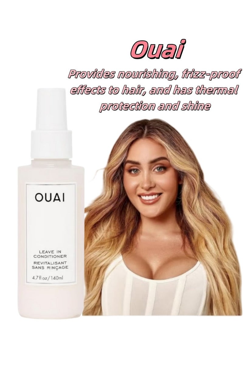 أواي اسبراي ليف إن كونديشنر واقي من الحرارة لتصفيف الشعر تنعيم الخصل الطائرة إضافة لمعان ومشطط خالي من البارابين والسلفات والفثالات 47 أونصة - Image 1