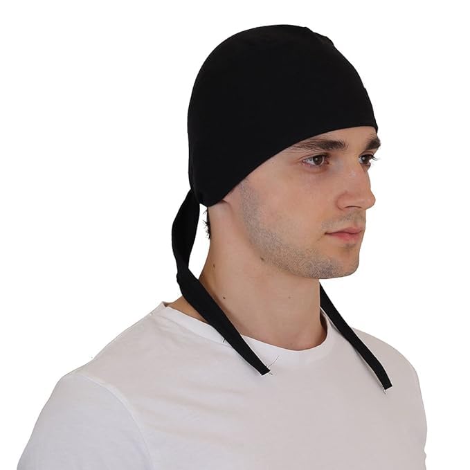 ADD GEAR Anti Pollution Head Scarf/Bandana (Black + Denim Combo) for Cycling/Biking Under Helmet (Black + Denim) (2 pcs) - Image 3