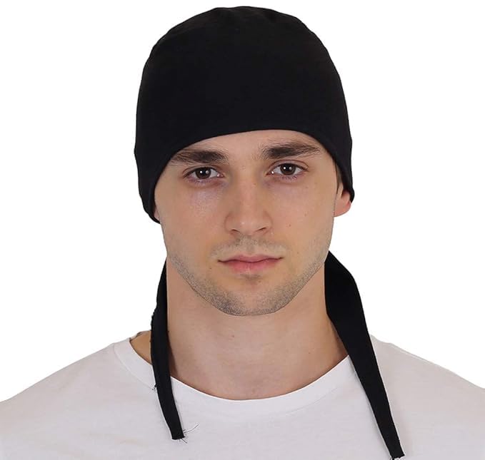 ADD GEAR Anti Pollution Head Scarf/Bandana (Black + Denim Combo) for Cycling/Biking Under Helmet (Black + Denim) (2 pcs) - Image 2