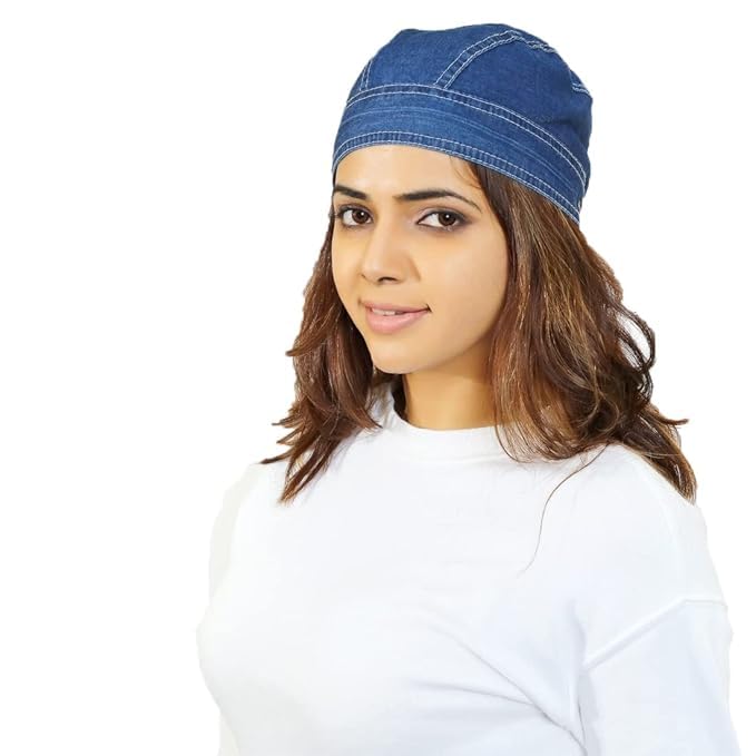 ADD GEAR Anti Pollution Head Scarf/Bandana (Black + Denim Combo) for Cycling/Biking Under Helmet (Black + Denim) (2 pcs) - Image 4