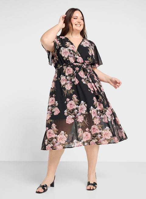 Floral Chiffon Dress