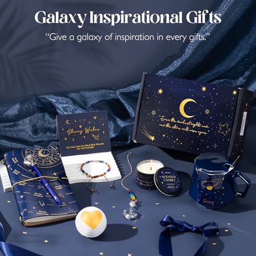 Suhctuptx Get Well Gifts for Women, 8pcs Unique Inspirational Sympathy Gift Baskets Farewell Good Luck New Beginnings Gifts w/Spiritual Healing Bracelets for Her Sister Friend Friendship Mom Coworker - Image 2