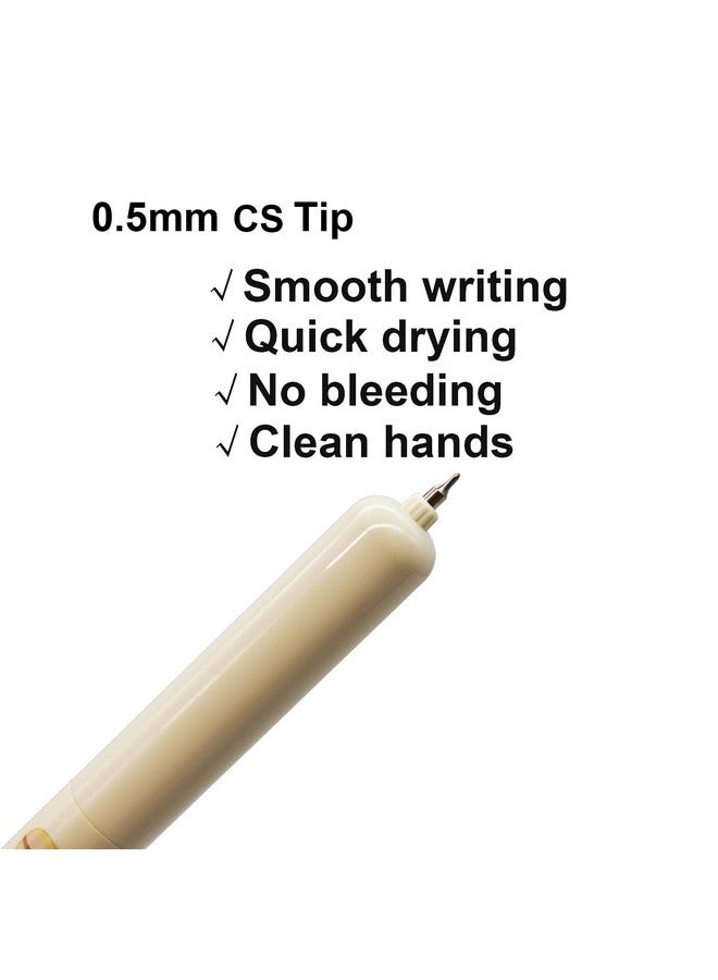 Maydahui Maydahui 8 Pcs Cute Capybara Mini Pens Small Pocket Pens 4.85 inch/12.3 cm Retractable Stubby Pens Short Fat Pen Kawaii Pen Balck Ink for Notebook School Office Party Favors  - Image 3