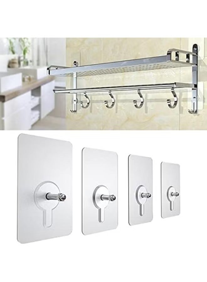 Generic Heavy Duty Transparent Adhesive Wall Hooks – 10 Pcs – Waterproof & Rustproof – Strong Sticky Hooks for Kitchen, Bathroom & Storage - Image 3
