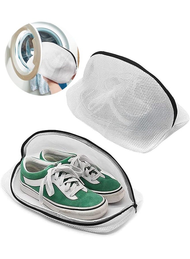 2 Pcs Shoes Wash Bags, Reusable Mesh Shoe Laundry Bags, Premium Laundry Bag for Shoes / Trainers for Washing Machine, Dustproof and Waterproof Travel Storage Bag, 42*24*24CM  - Image 1