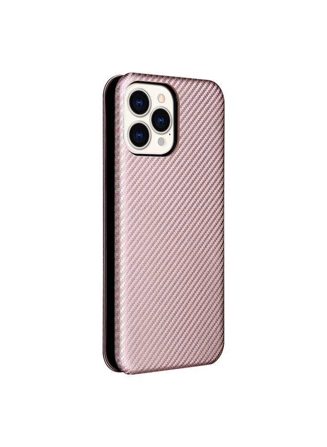 Zaboon Case For iPhone 13 Pro Carbon Fiber Texture Horizontal Flip TPU + PC + PU Leather Case with Card Slot - Image 3