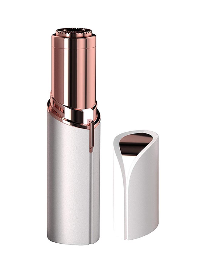 ماكينة إزالة الشعر بدون ألم باللون الأبيض/الذهبي الوردي - Image 1