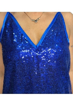 VENTIUP Sequin Blouse Blue  - Image 5