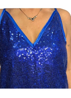 VENTIUP Sequin Blouse Blue  - Image 3