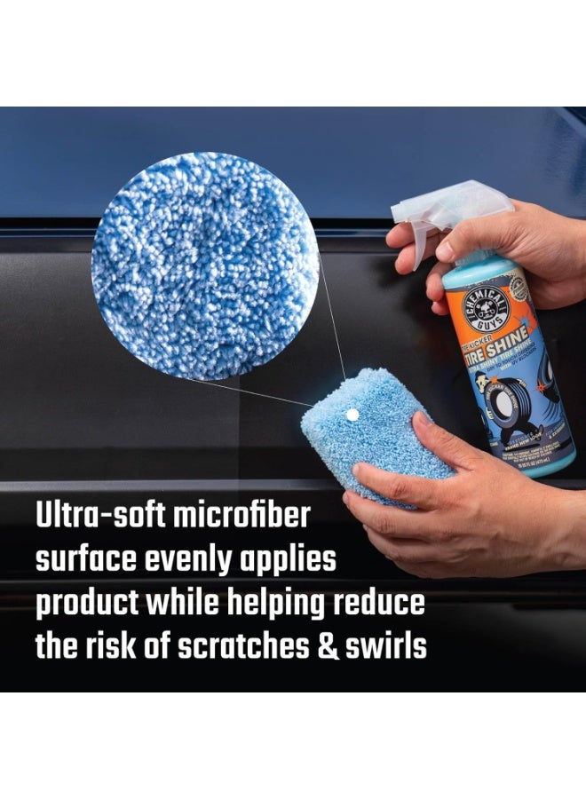 Bluejw Microfiber Applicator Pad-10 Pack, Car Wash Sponge, Premium Microfiber Sponge and Cleaning Pads, Car Detailing Supplies, Blue - Image 4