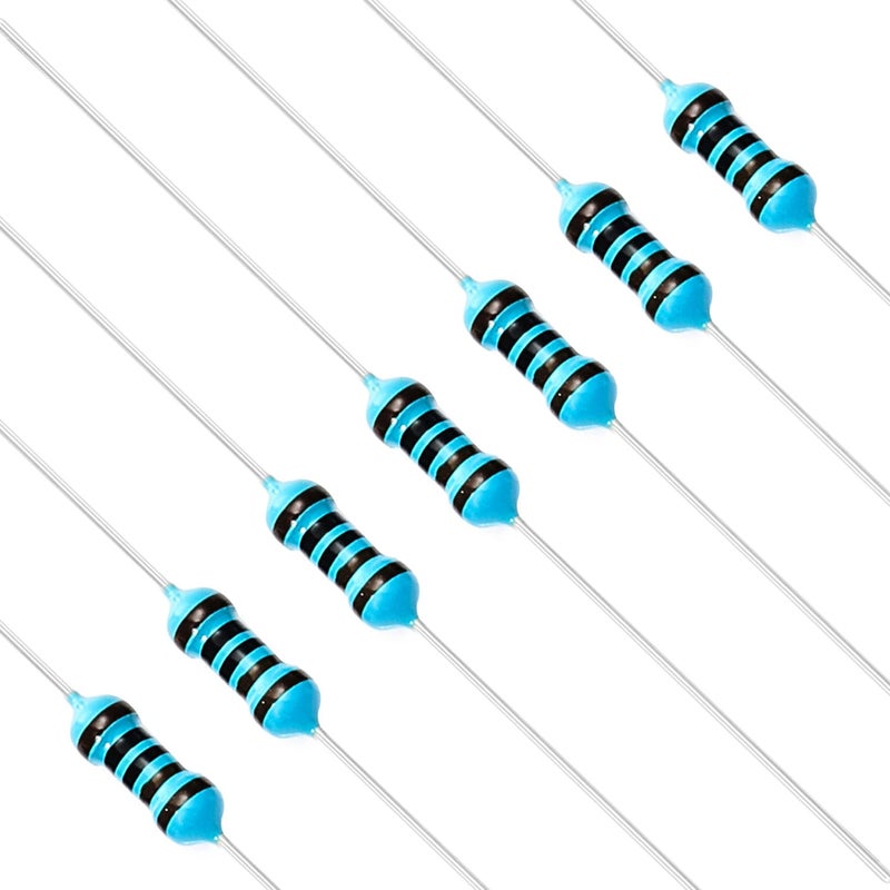 CHANZON 100pcs 1K 1000 Ω ohm Resistor 1/4W (0.25W) Metal Film Fixed Resistor 0.01 ±1% Tolerance 1KR MF Through Hole Resistors Current Limiting Rohs Certificated - Image 1