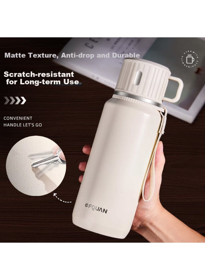 Cica Insulated Mug, Large Capacity For Women, Stylish Design, 316 Stainless Steel, Water Bottle For Students And Men, New Model, Annual Meeting Gift - Image 2