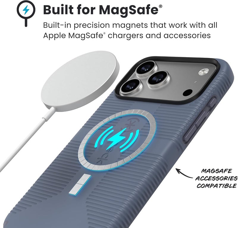 Speck Apple iPhone 17 Pro Max CANDYSHELL Grip + MS Mystery Blue/Faded Jeans - Image 2