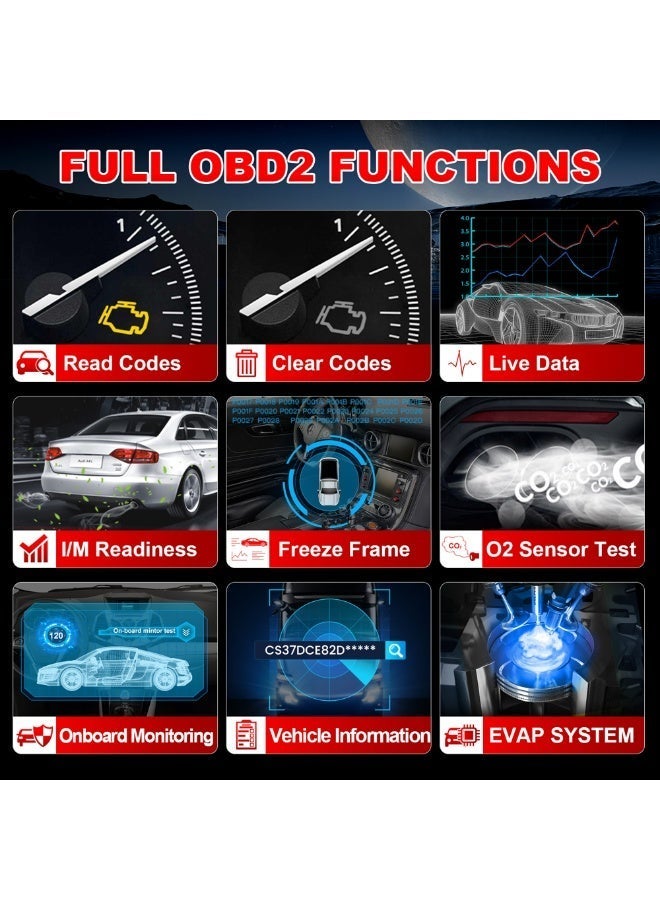 Launch Creader 300 OBD2 Scanner - Complete OBD-II Diagnostic Tool for Engine Fault Codes. 1.7 Inch Colour Display, Live Data & I/M Readiness. Plug & Play OBDII Scan Tool for All OBD2 Vehicles - Image 3