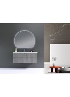 Milano Luxury And Modular Lulu Vanity Led Mirror With Touch Switch 2 Large Storage Drawers And Solid Surface Counter With Inbuilt Basin 1200Mm - pzsku/Z4357DB360353D80FC37FZ/45/_/1725428775/bc3b5f41-c5ad-40bb-9250-9b105f932b32