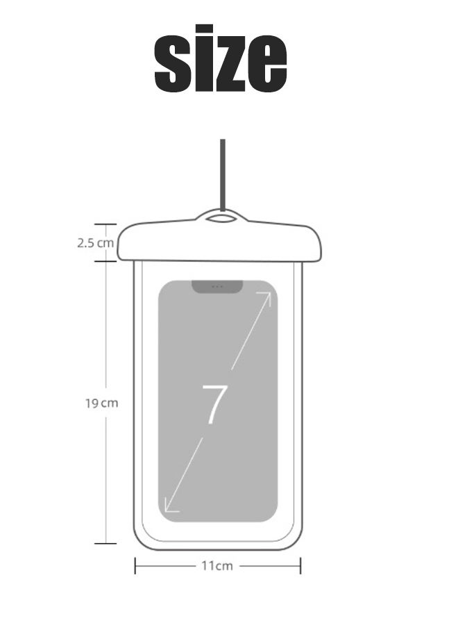 YJ 1 TPU waterproof underwater dry bag, black with transparent color - Image 3