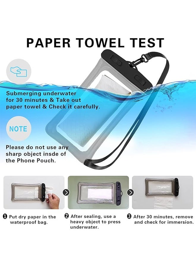 YJ 1 TPU waterproof underwater dry bag, black with transparent color - Image 4