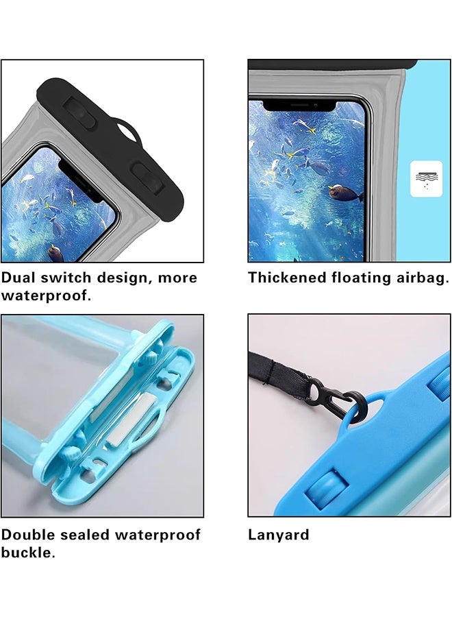 YJ 1 TPU waterproof underwater dry bag, black with transparent color - Image 5