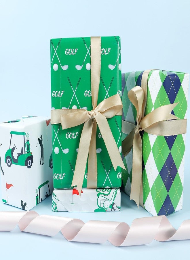 Keluna Golf Gift Wrapping Paper - Sports Theme Golf Wrapping Paper for Men Birthday Fathers Day Graduation Retirement Sports Event Christmas Holiday Wrap Sheets - Image 5