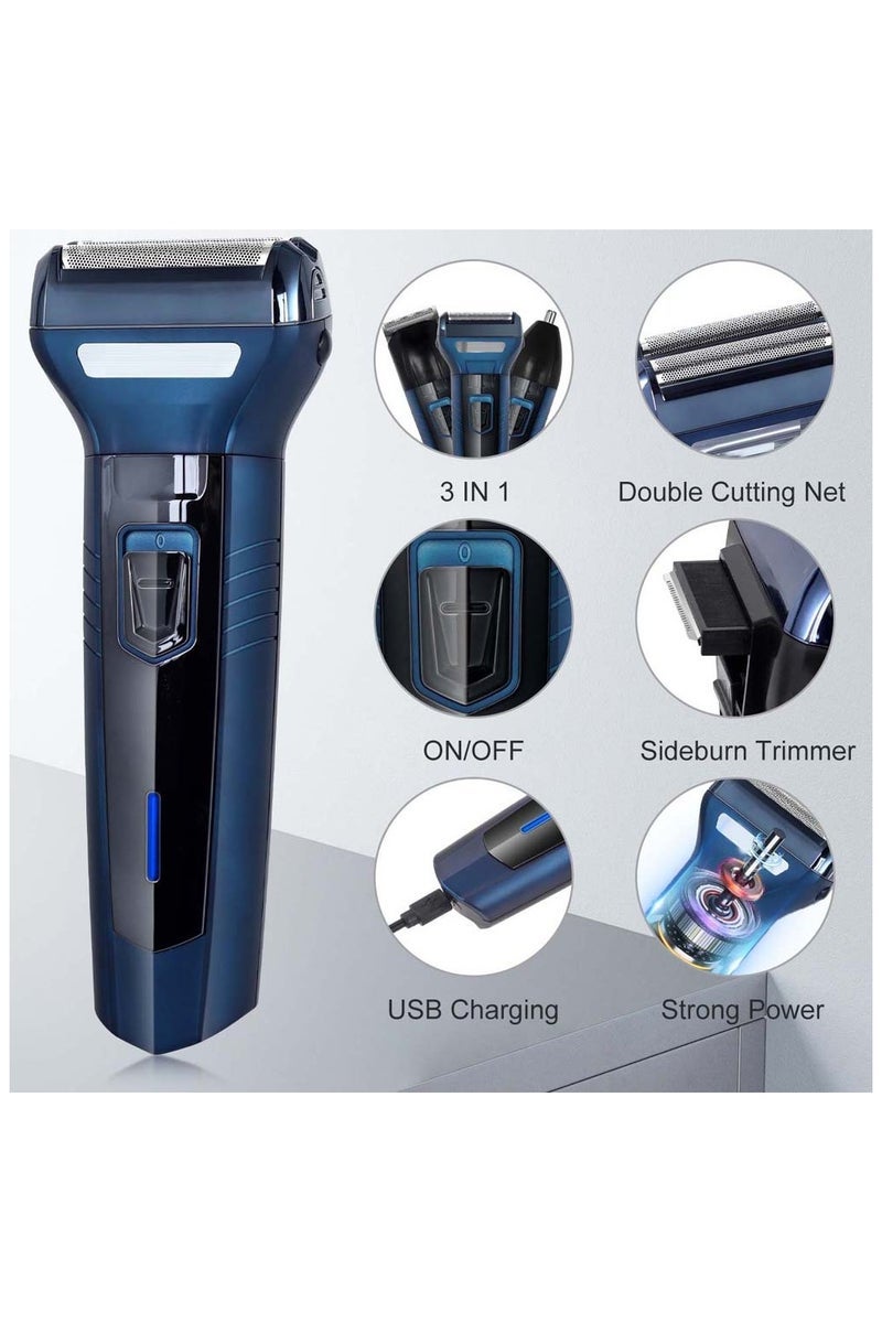 Daling DL-9021 3-in-1 Hair Clipper Set – Rechargeable USB-C Trimmer with Digital Display, Interchangeable Blades, and Ergonomic Design for Precision Hair Cutting and Grooming - Image 2