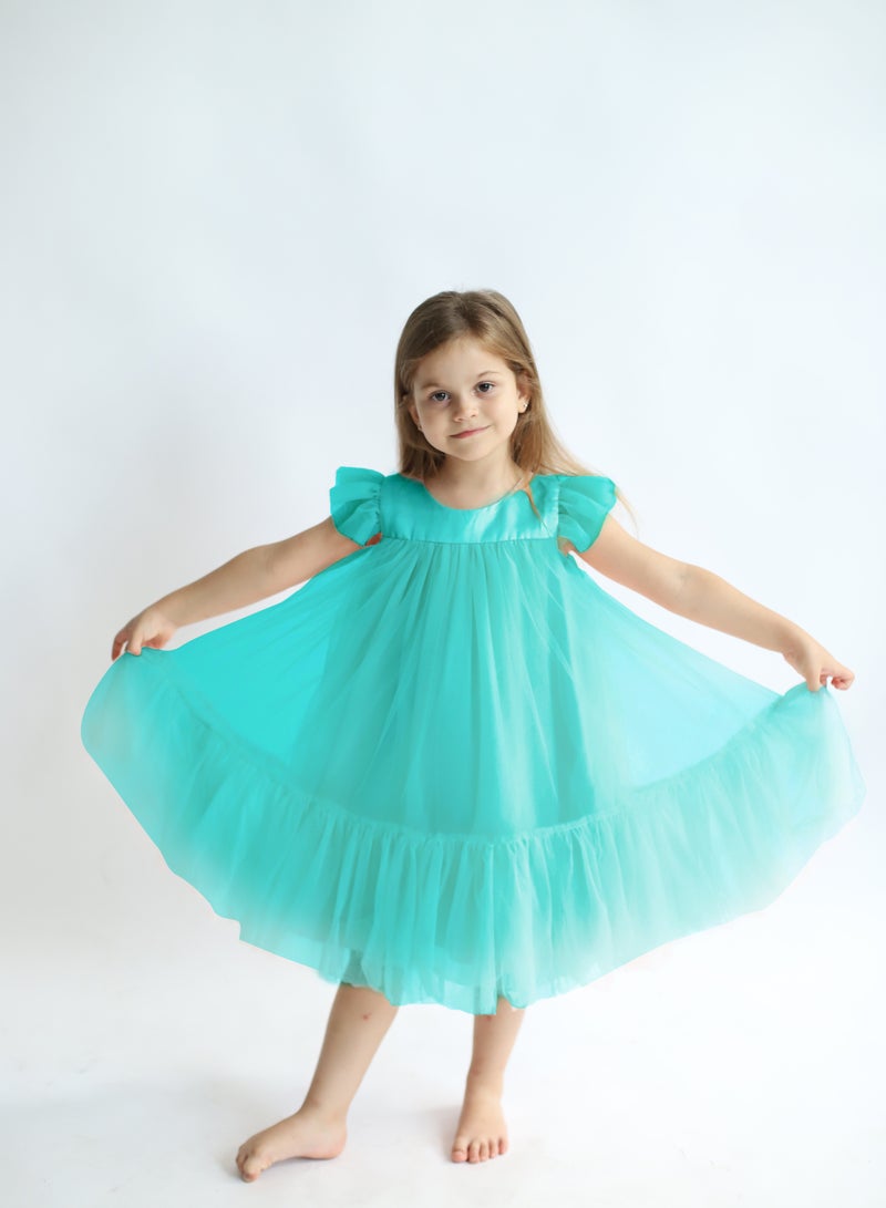 D'Daniela Tiered Tulle Dress - Image 4