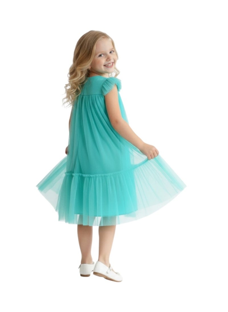 D'Daniela Tiered Tulle Dress - Image 3