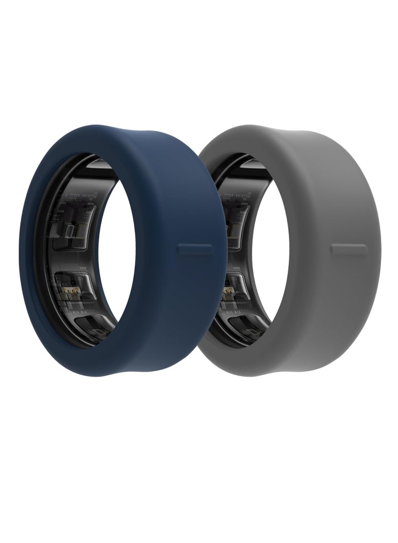 Ring Protector Compatible for Samsung Galaxy Ring Silicone Elastic Ring Cover Anti- Shock/Abrasion/Fingerprints (M (10/11/12/13)) - Image 1