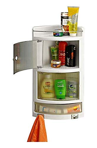GRAZIA Plastic Bathroom Corner -Large -White- (Make in India) - Image 4