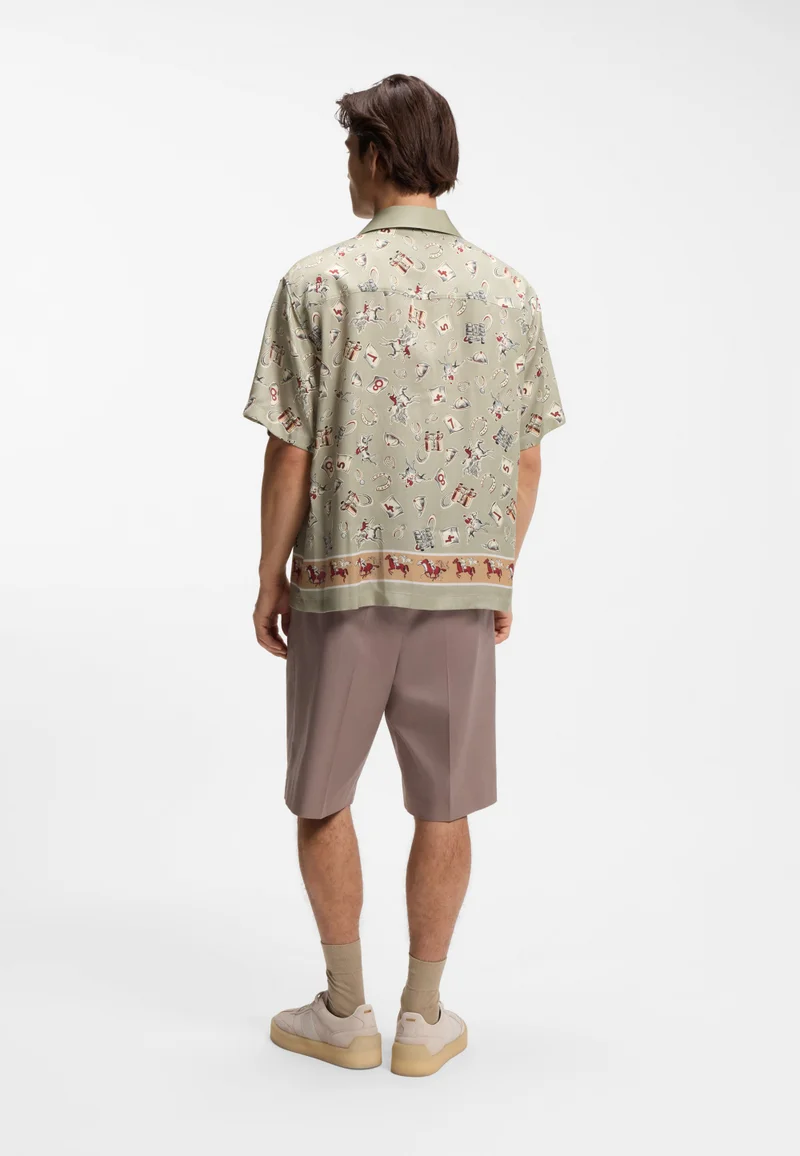 هوجو Oversized-fit shirt with statement print