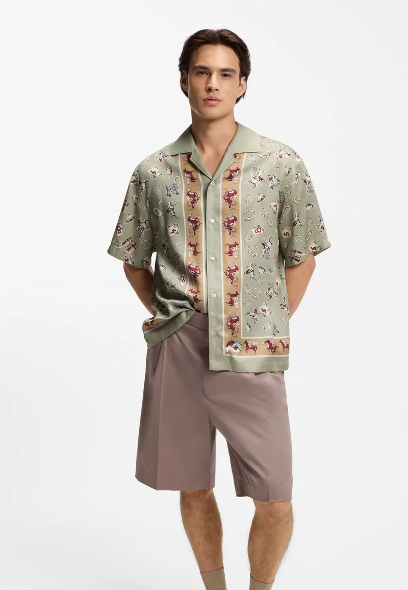 هوجو Oversized-fit shirt with statement print