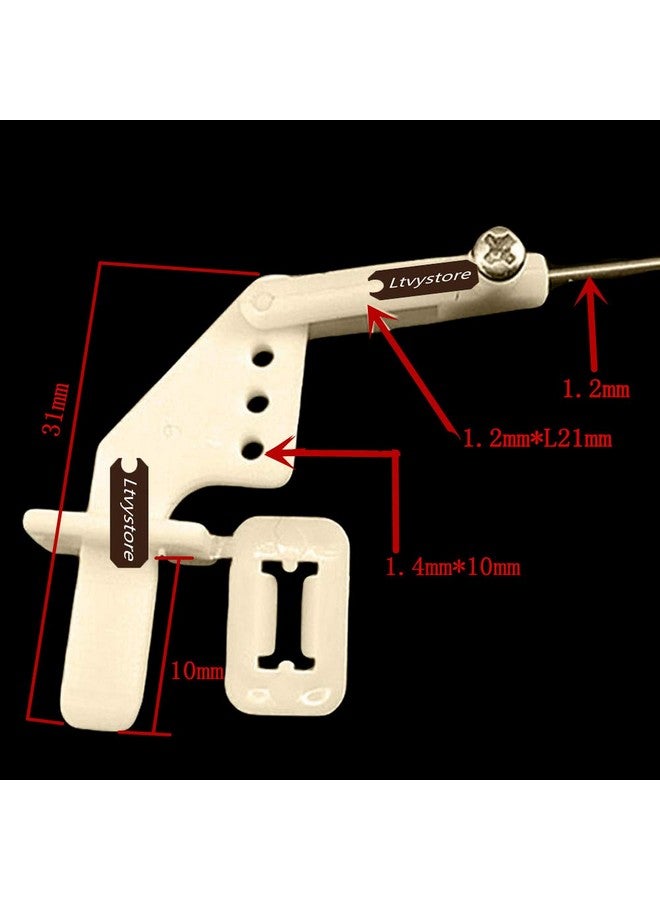 Ltvystore 50Sets Control Horns 21x10 mm and Clevis Kit Compatible with RC Airplane Plane Boat Replacement - Image 3