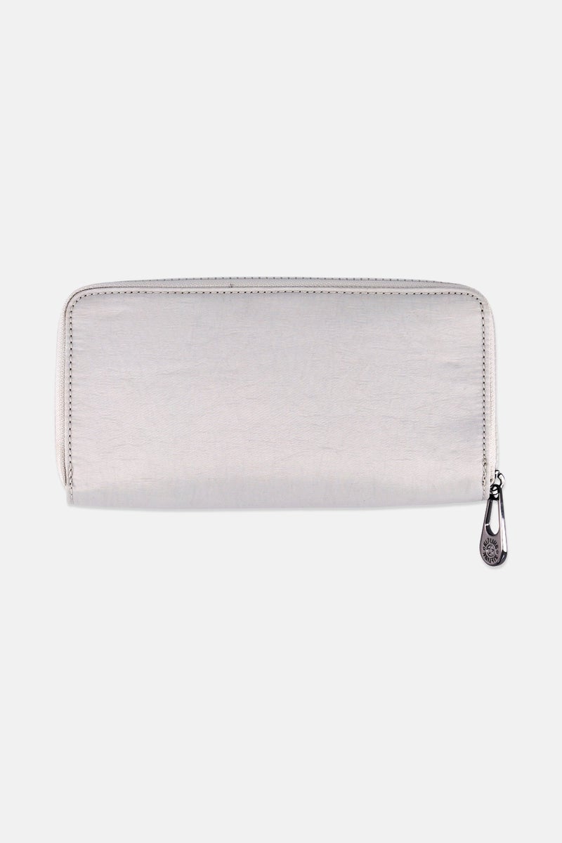 kipling Women Brand Logo Wallet, Light Grey - Image 3