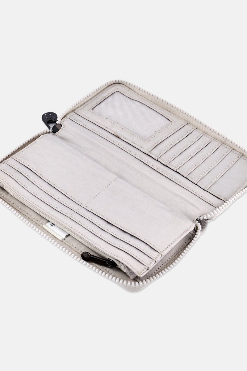 kipling Women Brand Logo Wallet, Light Grey - Image 2