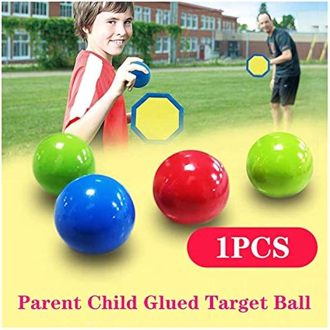 Balls Stress Release Toys, Stress Release , Sticky Ceiling , Juggling Sticky Games, Children's Parents Catch The , Can Stick To The Ceiling (Size : 65cm) - Image 2