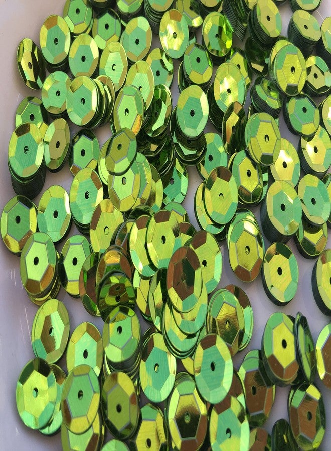 Golden Leaf Sequins 8mm 800/Pkg (Lime Green) - Image 2