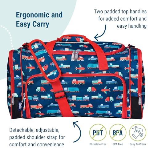 Wildkin Kids Weekender Duffel Bag – Carry-On Size for School, Travel, & Sleepovers - Transportation - Image 3