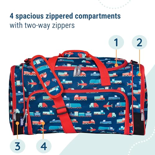 Wildkin Kids Weekender Duffel Bag – Carry-On Size for School, Travel, & Sleepovers - Transportation - Image 5