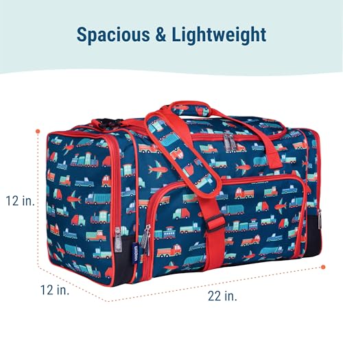 Wildkin Kids Weekender Duffel Bag – Carry-On Size for School, Travel, & Sleepovers - Transportation - Image 4