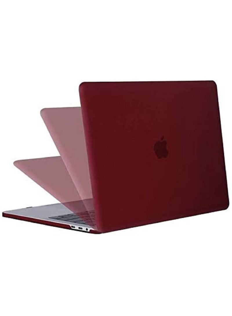 Protective Hard Shell Case Cover Compatible with New MacBook Air 13-Inch with Retina Display & Touch ID Model:- A2337 M1/A2179/A1932, Release 2018/2019/2020" Wine Red - Image 4